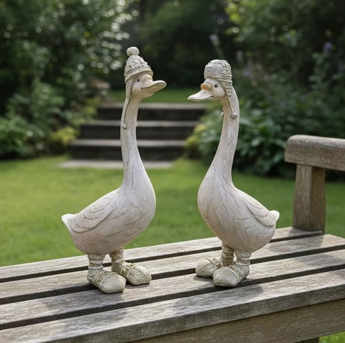 2er set vintage entenfiguren - 2er-set,