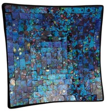 Dekoschale Mosaikschale blau