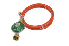 Geeignet für Gaskühlschränke und-grills 28 mbar Länge 1m Gasschlauch Regler-Kit