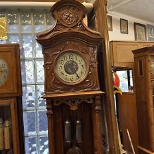 Groschkus Berlin Jugendstil Standuhr Antik Eiche Art Noveau Pendeluhr Vintage