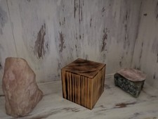 Sockel Podest Holz Säule Galeriesockel Blumensäule  Dekosockel 10 x 10 x 10 cm