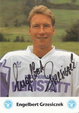 Engelbert Grzesiczek  EC Hedos München-DEL--alte Autogrammkarte-Red Bull München