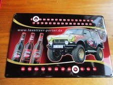 Blechschild + lausitzer-porter +  als immerwährender Kalender   ca. 29,7 x 20 cm