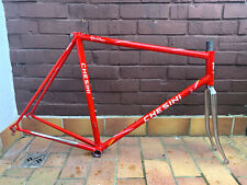 1993 • 56 cm Gabriele Chesini • Stahl • Vintage Rennrad Rahmenset rot 130 mm