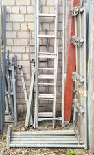 Layher Gerüst Geländerstütze 2,00x1,09m - -Schutzgeländer für Netze Gerüstnetz