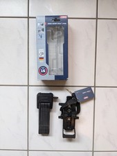 ABUS Bordo Granit X Plus 6500 85 Faltschloss Schwarz + Halterung + 2 Schlüssel