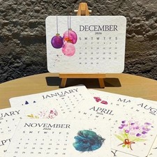 Pflanzbarer Papierkalender