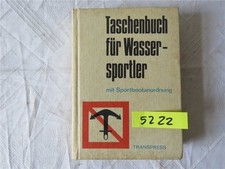 TRANSPRESS DDR Taschenbuch für Wassersportler m. Sportbootanordnung 1975 