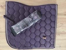 Schabracke und Bandagen Set, Felix Bühler, Sparkling Glitter, lila, Größe DL/WB