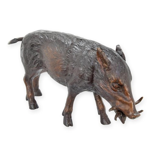 Bronzefigur wildschwein - bronzefigur,