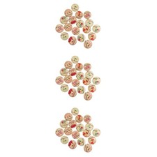  Set of 3 Holzknöpfe Groß