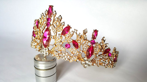 Krone metall strass - krone,