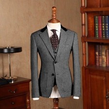 Männer Hahnentritt Grauer