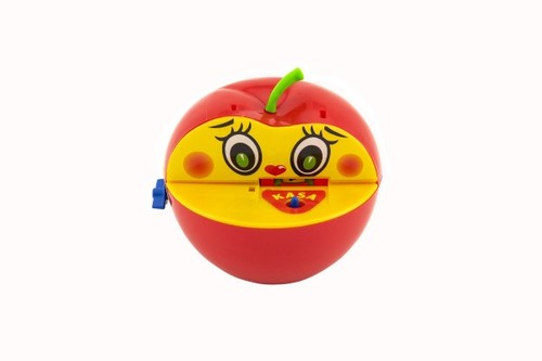 Apfel spardose mit plastikwurm - apfel,