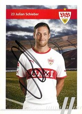 Julian Schieber Original Autogrammkarte VfB Stuttgart - ca.11cm x 15cm