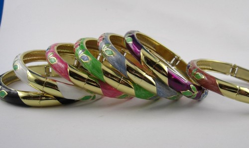Armreif klappbar blümchen - ,
