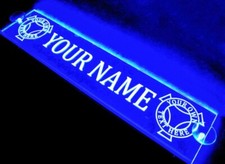 12V Blau LED Cabin Innenleuchte Platte für DAF Trucker Neon Lasergravur Schild