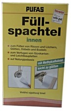 Füllspachtel für Trockenbau u Ausbesserung Marke Pufas, Spachtelmasse, Naturgips
