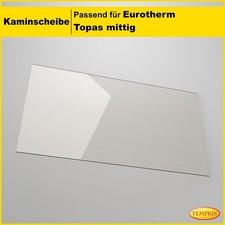 Kaminglas passend für Eurotherm Topas mittig Ofenscheibe & Kaminscheibe