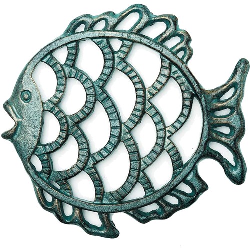 Gusseisen fisch untersetzer - untersetzer,