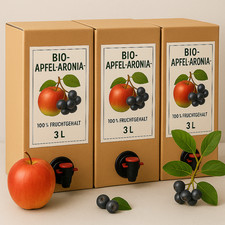 BIO Apfel-Aronia-Saft 3 x 3 L