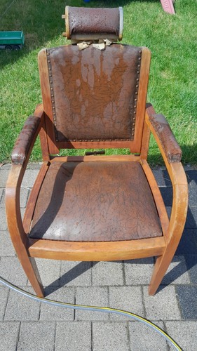 Fröscher friseurstuhl antik - fröscher,