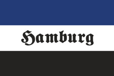 Aufkleber Hamburg Streifen