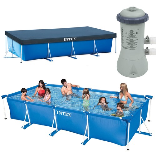 Intex family swimming pool - family,
