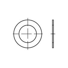 DIN 988 Stahl 9 x 15 x 1,2 K