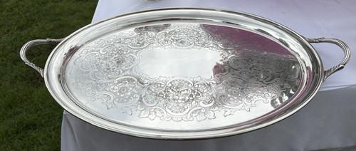 Tablett england silberauflage - england,