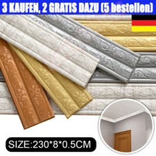 Wand Sockelleiste Bordüre 3D Aufkleber⭐Dekor Selbstklebend⭐Wasserfest Home.2.3m
