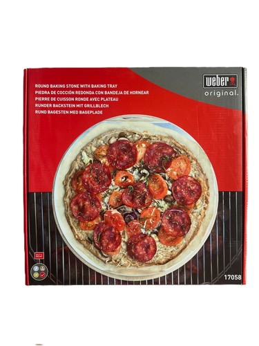 Webers pizzastein rund 36cm - pizzastein, rund,