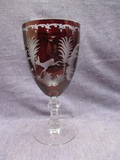 antike große Böhmische Glas