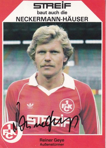 Autogramm rainer geye 1 fc - (1.,