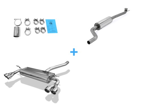 Fox edelstahl anlage mercedes - fox,