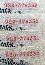 Darlehnskasse Lot 4 x 1 Mark