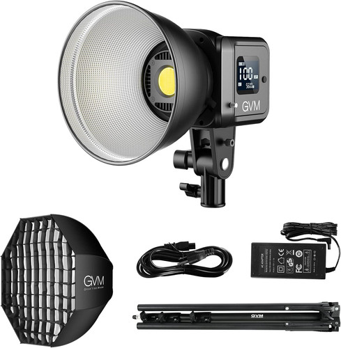 Gvm led videoleuchte - gvm, mit