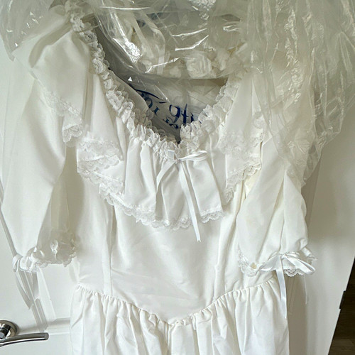 Vintage brautkleid blumen - vintage,