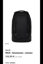 Satch Pack Black Schulrucksack