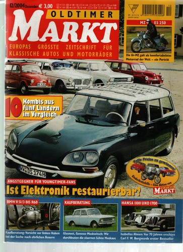Zeitschrift oldtimer markt - zeitschrift,