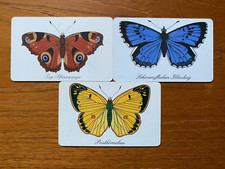 3 Telefonkarten Schmetterling Schwarzflecken Posthörnchen Tag-Pfauenauge