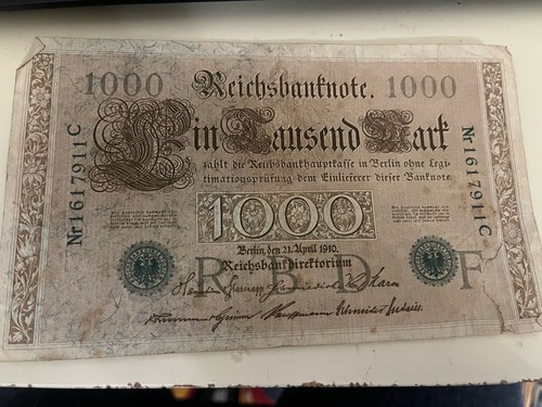 Reichsbanknote ein tausend - reichsbanknote,