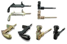 Fensterladenhalter Ladenhalter Klappladenhalter Feststeller verzinkt schwarz