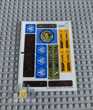 LEGO Legends of Chima AUFKLEBERBLATT NUR für Lego Set 70010 Der Löwe CHI Tempel