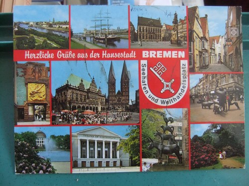 Postkarte ansichtskarte bremen - postkarte,
