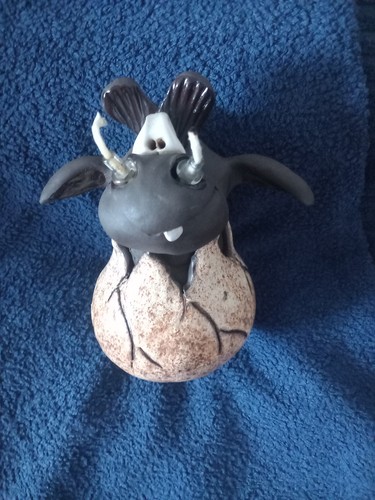 Tonskulptur schaf handarbeit - schaf,