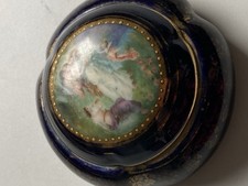 Alte Porzellan Dose / Deckeldose Wien, Bienenkorb Ø - ca. 9,5cm