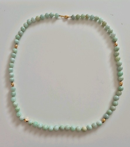 Jade kette mit 585 gold - mit,