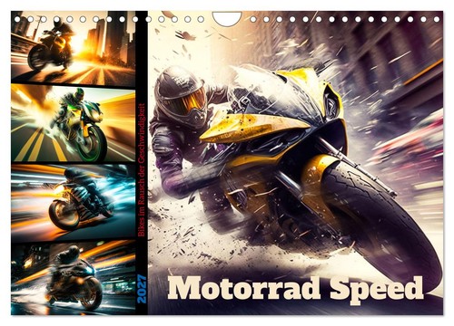 Motorrad speed wandkalender - speed, (wandkalender
