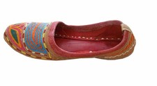 Indische Schuhe Damen handgefertigte Ledermojaries Jutties Größe US 5.5 EU 35.5